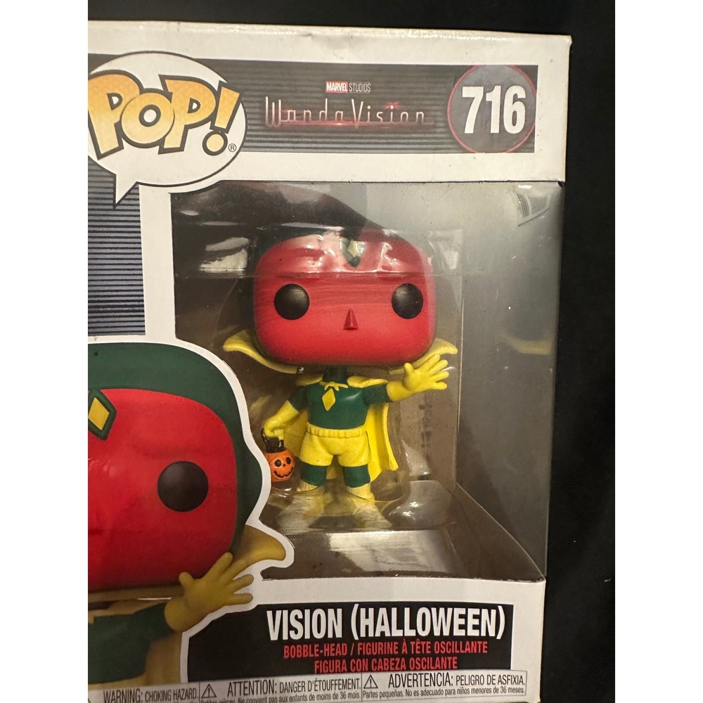 Funko Pop Marvel WandaVision Vision Halloween 716 Vinyl Figure Bobble-Head